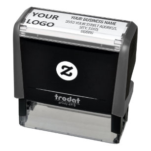 Personalisierte Selbstfarbige Briefmarke + Logo-Ad Permastempel