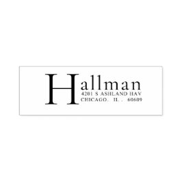 Personalisierte, selbstklingende, moderne Address- Permastempel