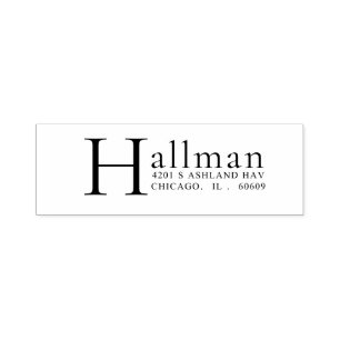 Personalisierte, selbstklingende, moderne Address- Permastempel