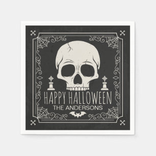 Personalisierte Serviette des Halloween-Party-