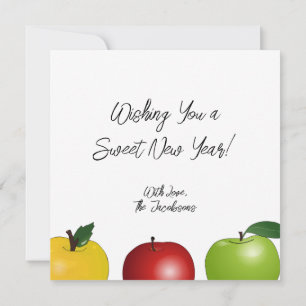 Personalisierte Shanah Tovah Apfel-Grußkarte Einladung