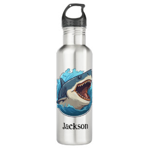 Personalisierte Shark Water Flasche Edelstahlflasche