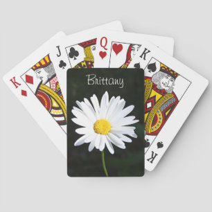 Personalisierte Shasta-Gänseblümchen-Spielkarten Spielkarten