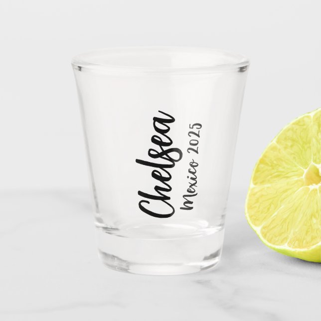 Personalisierte Shot-Brille, benutzerdefinierte Sh Schnapsglas (Vorderseite)