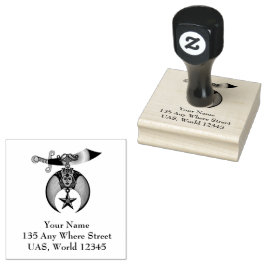 Personalisierte Shriners Gummistempel