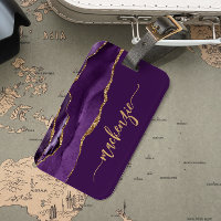 Personalisierte Signatur Lila Gold Achat