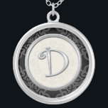 Personalisierte silberne hängende versilberte kette<br><div class="desc">Zeigen Sie Ihren Stolz in Ihren Initialen, die einen Monogrammbuchstabeanhänger tragen. Der stilvolle silberne Monogramminitialenentwurf der modischen Schmuck-Anhänger, die ausschließlich hergestellt werden, fügt einen modernen Blick Ihrer Kleidung hinzu. Der silberne zuerstanhänger macht auch ein denkwürdiges Geschenk für jeden möglichen besonderen Anlass für die wichtigen Leute Ihres Lebens. Alle Buchstaben des...</div>