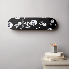Personalisierte SKELETON Halloween Skateboard
