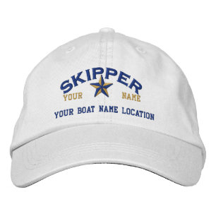 Personalisierte SKIPPER Star Ball Cap Stickerei Bestickte Baseballkappe