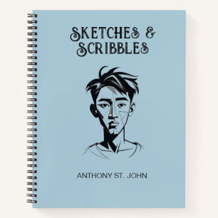 Personalisierte Skizzen und Scripts für Notebooks Notizbuch