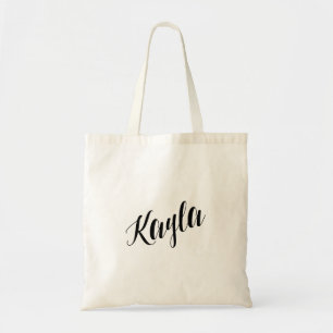 Personalisierte Skript-Taschen-Tasche Kayla Tragetasche