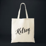 Personalisierte Skript-Taschen-Tasche Kelsey Tragetasche<br><div class="desc">Personalisierte Skript-Taschen-Tasche Kelsey</div>