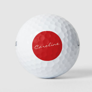 Personalisierte Skripttypografie Name Christmas Re Golfball