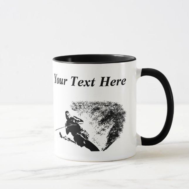 Personalisierte Slalom-Wasserskier-Tasse Tasse (Rechts)