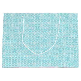 Personalisierte Snowflake Holiday-Geschenktasche Große Geschenktüte