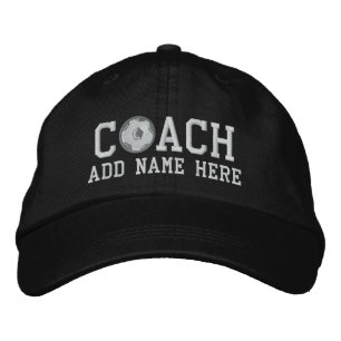 Personalisierte Soccer Coach Cap Bestickte Baseballkappe