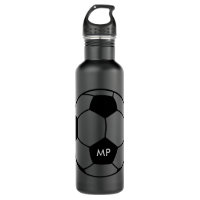 Personalisierte Soccer-Schwarz-weiß