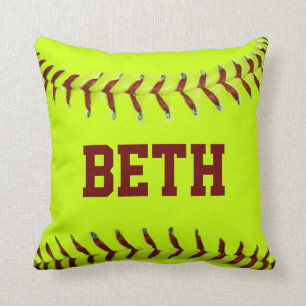 Personalisierte Softball-Amerikaner MoJo Kissen