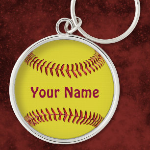 Personalisierte Softball-Schlüsselanhänger mit IHR Schlüsselanhänger