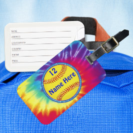 Personalisierte Softball-Tags oder Gepäckmarken Gepäckanhänger