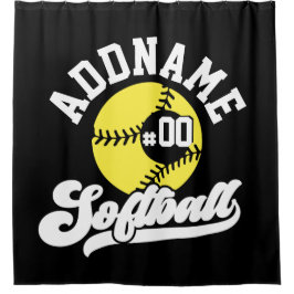 Personalisierte Software Player ADD NAME Retro Tea Duschvorhang