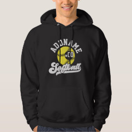 Personalisierte Software Player ADD NAME Retro Tea Hoodie