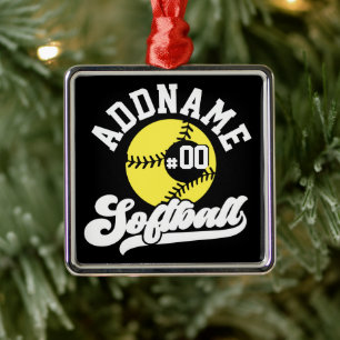 Personalisierte Software Player ADD NAME Retro Tea Ornament Aus Metall