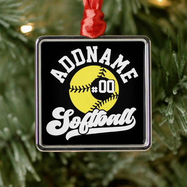 Personalisierte Software Player ADD NAME Retro Tea Ornament Aus Metall (Baum)