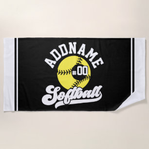 Personalisierte Software Player ADD NAME Retro Tea Strandtuch