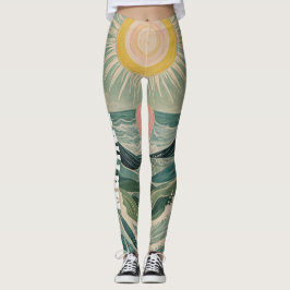 Personalisierte Solarwelle Leggings