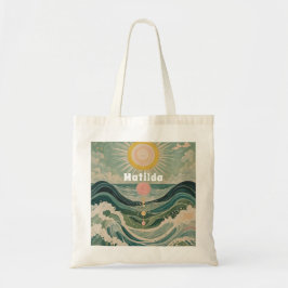 Personalisierte Solarwelle Tragetasche