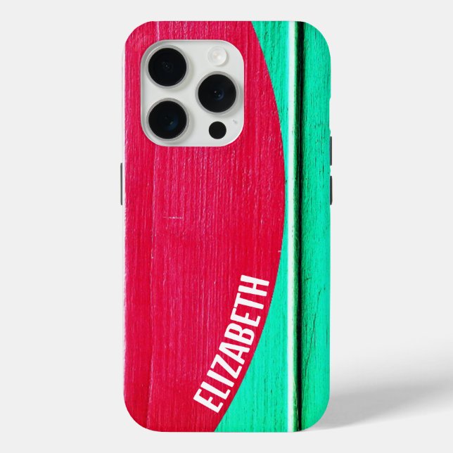 Personalisierte Sommer-Decklappen Case-Mate iPhone Hülle (Rückseite)