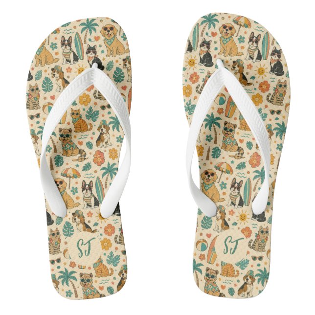 Personalisierte Sommer-Pets mit benutzerdefinierte Flip Flops (Fußbett)