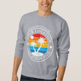 Personalisierte Sommerfamilienwohnung Weiß Sweatshirt