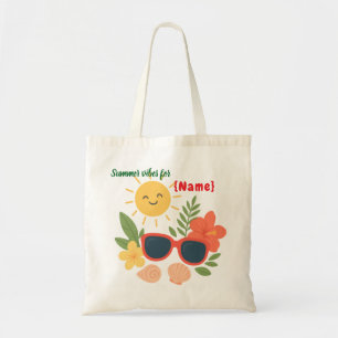 Personalisierte Sommerstimmung-Tasche Süße Sonne Tragetasche