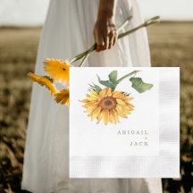 Personalisierte Sonnenblume Gold-Text-Hochzeit gep