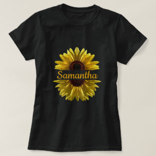 Personalisierte Sonnenblume T-Shirt
