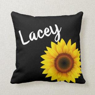 Personalisierte Sonnenblume Wohngestaltung Kissen