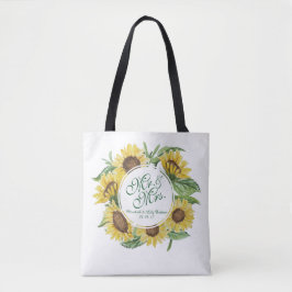 Personalisierte Sonnenblumenkruste Tasche