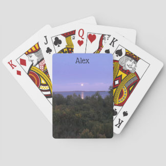 Personalisierte Sonnenuntergangskarten Spielkarten