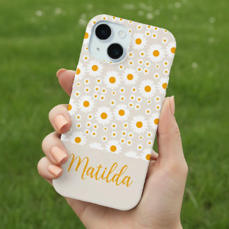 Personalisierte Sonnige Gänseblümchen-Muster-Handy Case-Mate iPhone Hülle