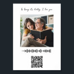 Personalisierte Soundwave Art QR Codefamilie Bild Poster<br><div class="desc">Eine Klangwelle Ihres Lieblingsliedes,  Voicemail,  Stimmmemo oder eines spielbaren Fotos mit Ihrem Lieblingslied geht in jedem Teil der Zuhause gut. Ein Geschenk,  das für immer gepflegt wird.</div>