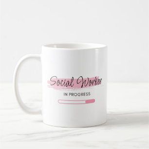 Personalisierte Sozialarbeiter in Arbeit Kaffeetasse