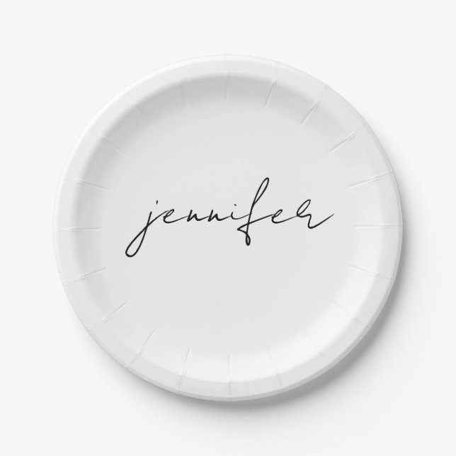 Personalisierte Speisen, Bridesmaid, Verlobung Pappteller (Vorderseite)