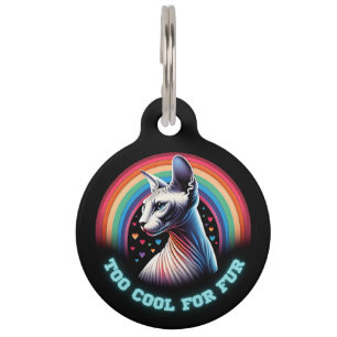 Personalisierte Sphynx Katzen Haustiermarke