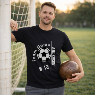 Personalisierte Spielernummer eines Fußballteams T-Shirt
