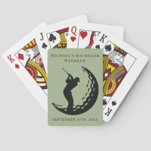Personalisierte Spielkarten   Bachelor Golf Weeken