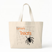 Personalisierte Spinnen-Halloween-Leckerei-Tasche