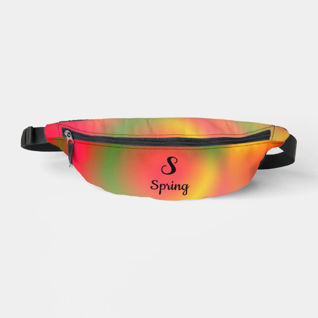 Personalisierte Spiralfeder Bauchtasche (Vorderseite)