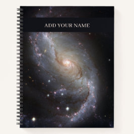 Personalisierte Spiralgalaxie Notizbuch